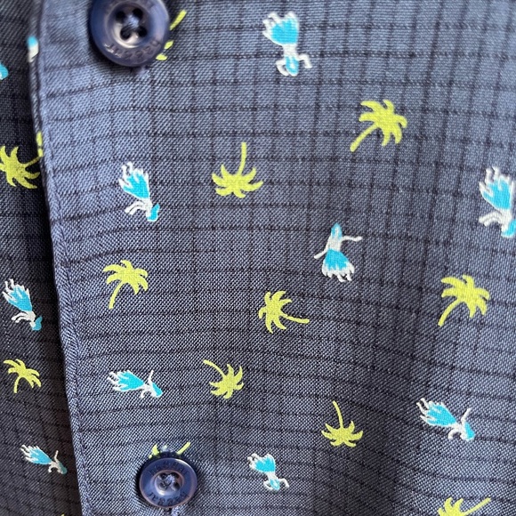 Haggar Men’s Dashboard Hula Girl Print Shirt - Picture 4 of 7